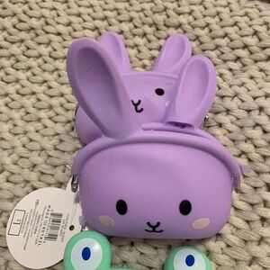 Source Unknown Purple Bunny Coin Purse